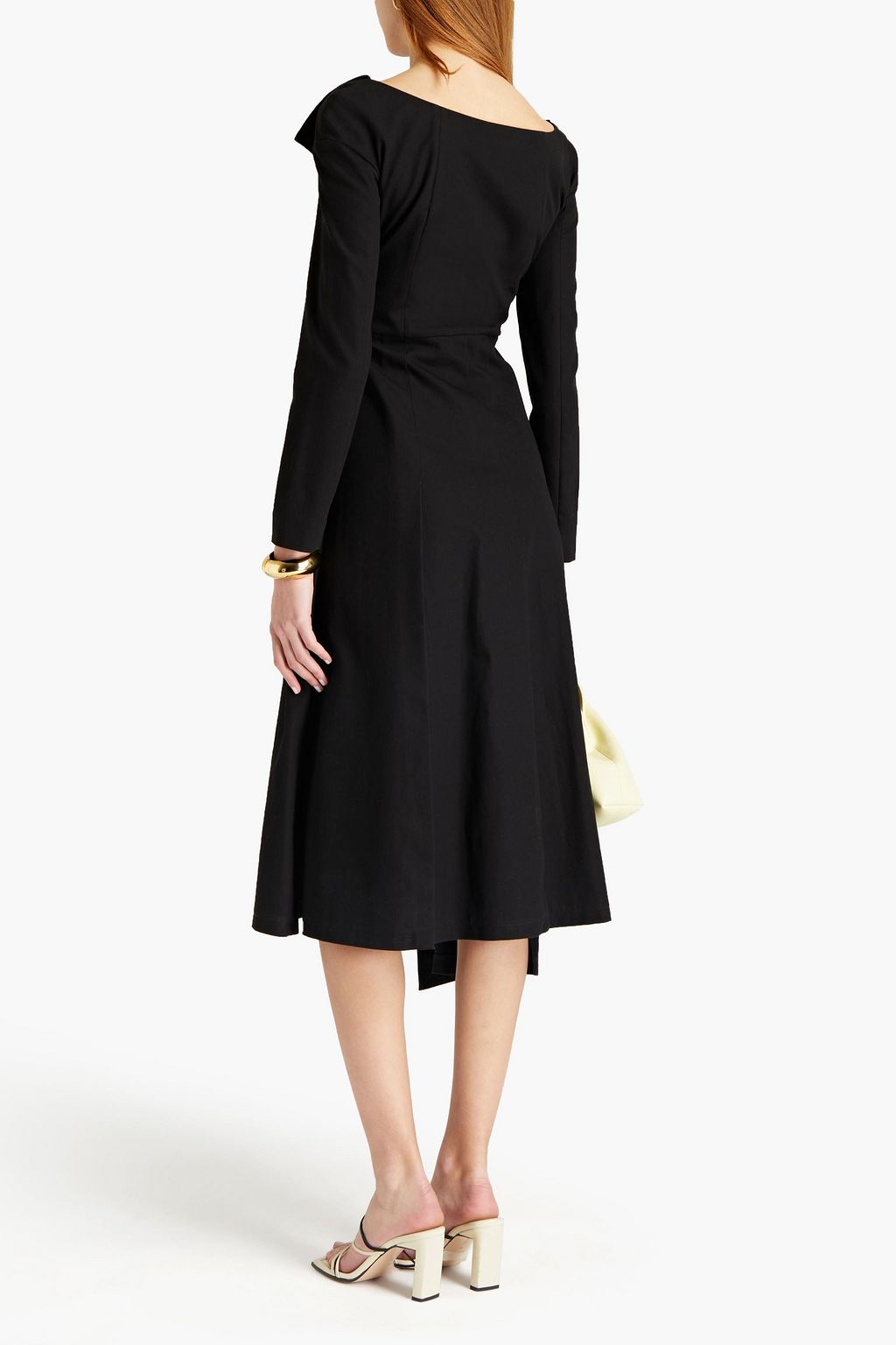 A.W.A.K.E. MODE Cotton-gabardine midi dress