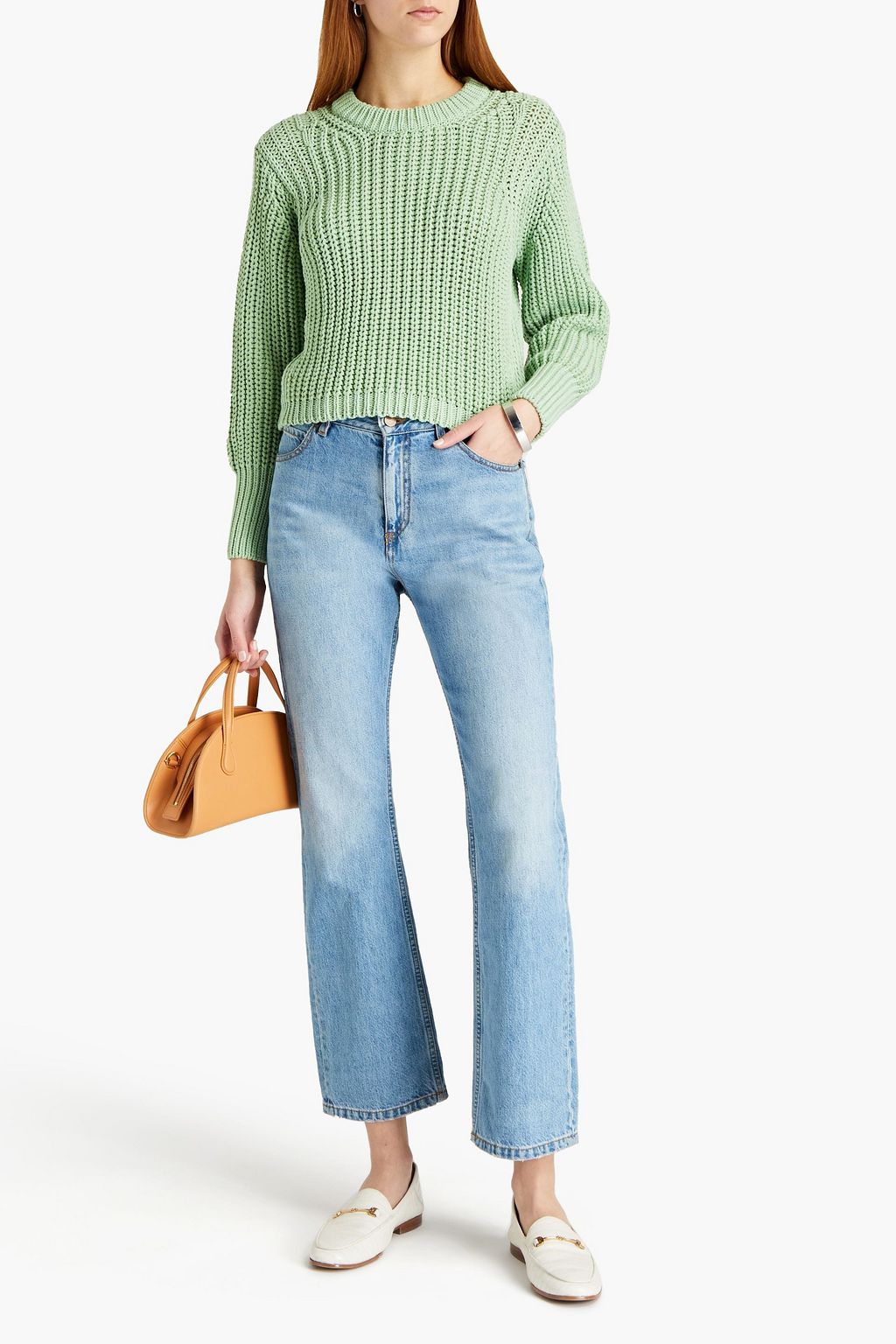 CLAUDIE PIERLOT Marteau ribbed cotton-blend sweater
