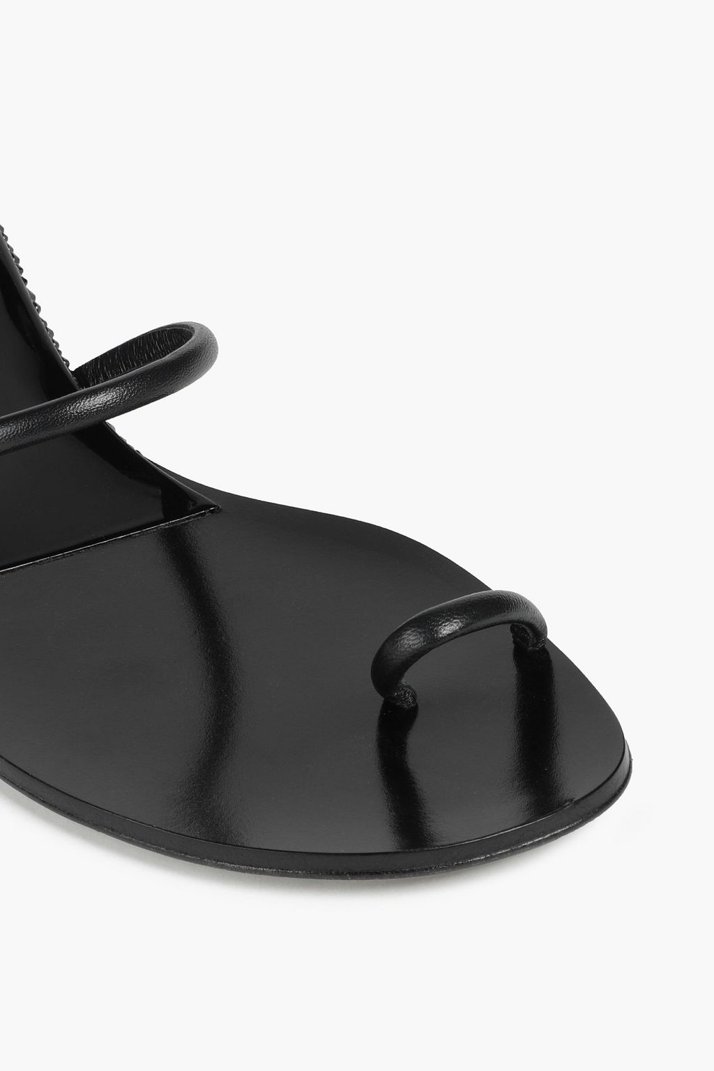 CASADEI Crystal-embellished leather sandals