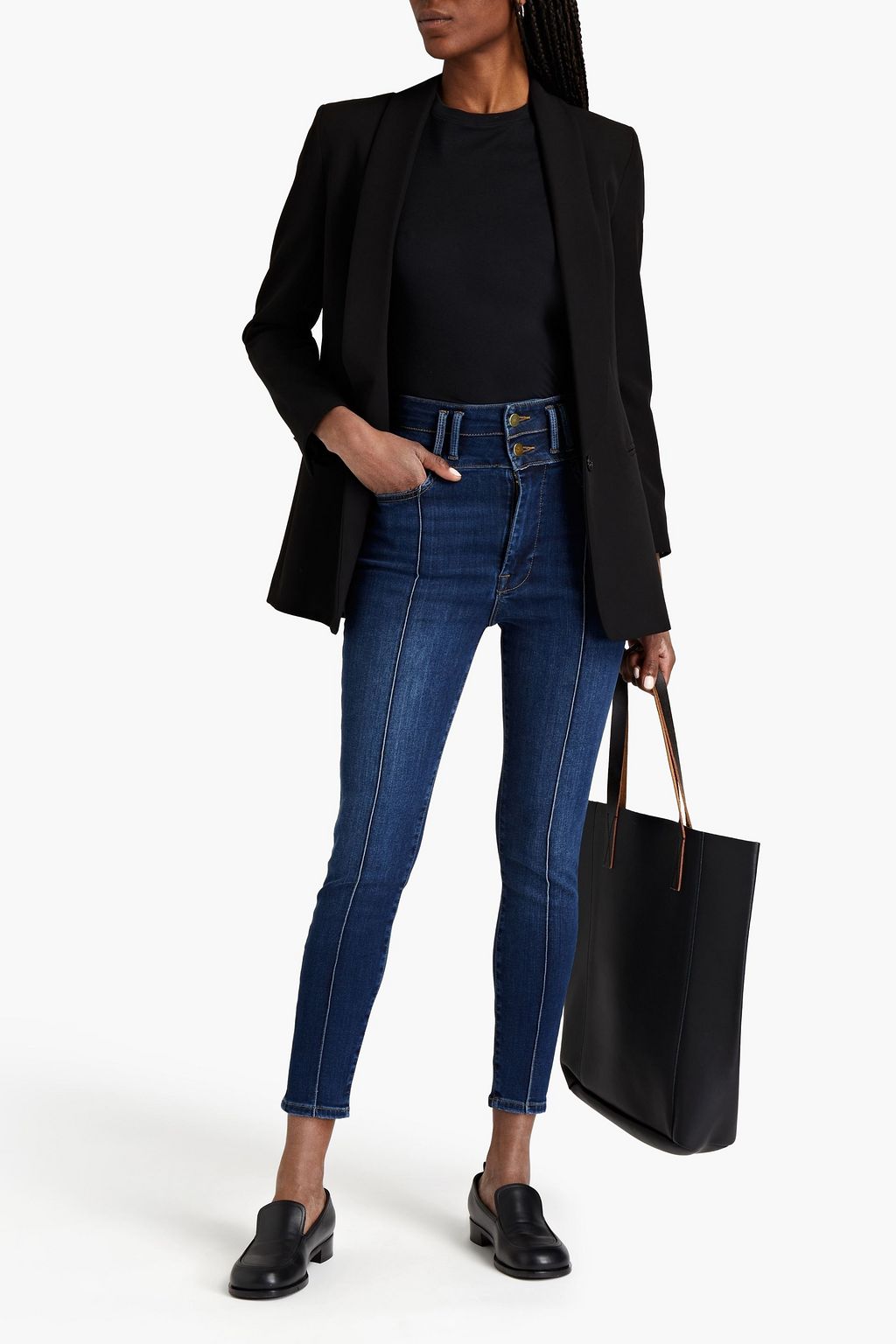 FRAME Le Catroux high-rise skinny jeans