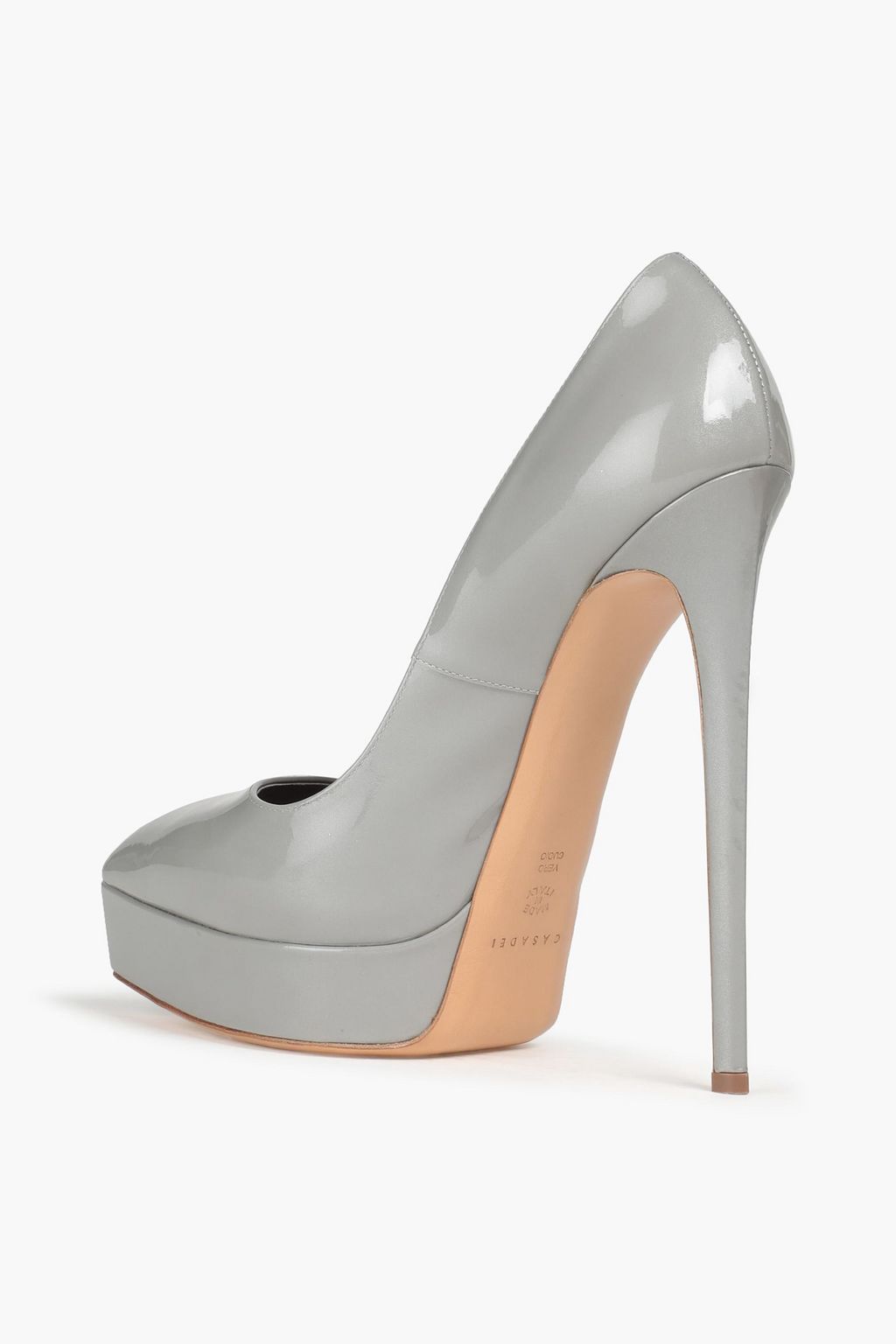CASADEI Patent-leather platform pumps