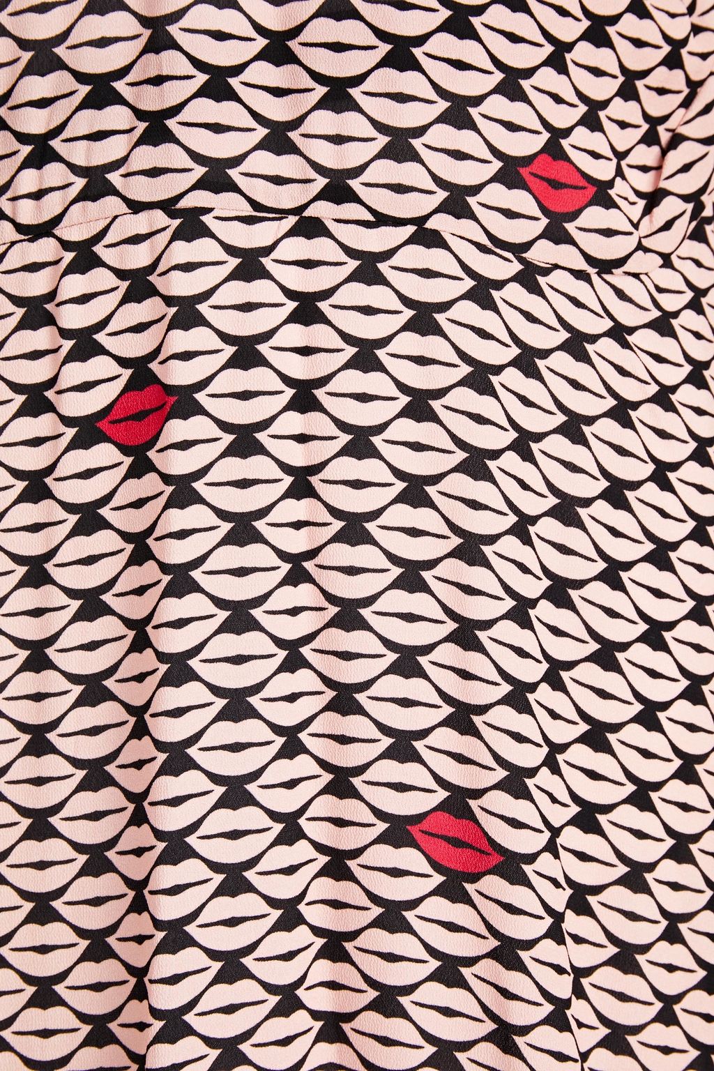 REDVALENTINO Printed crepe dress