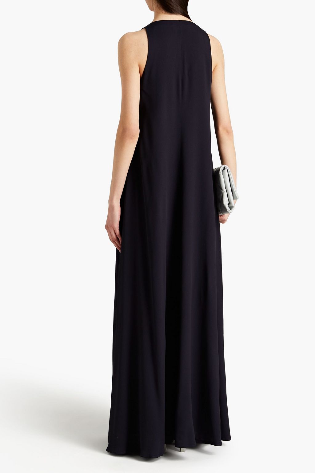 FABIANA FILIPPI Bead-embellished pleated crepe maxi dress