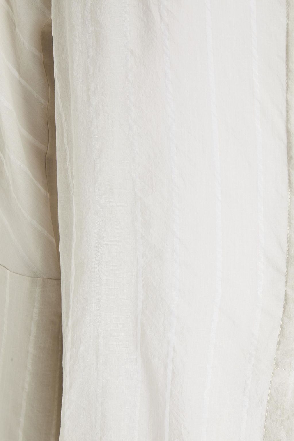 FABIANA FILIPPI Embellished striped cotton and silk-blend gauze blouse