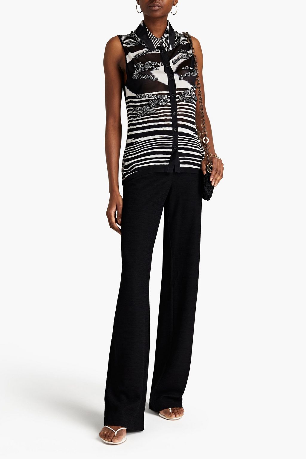 MISSONI Wool-blend wide-leg pants