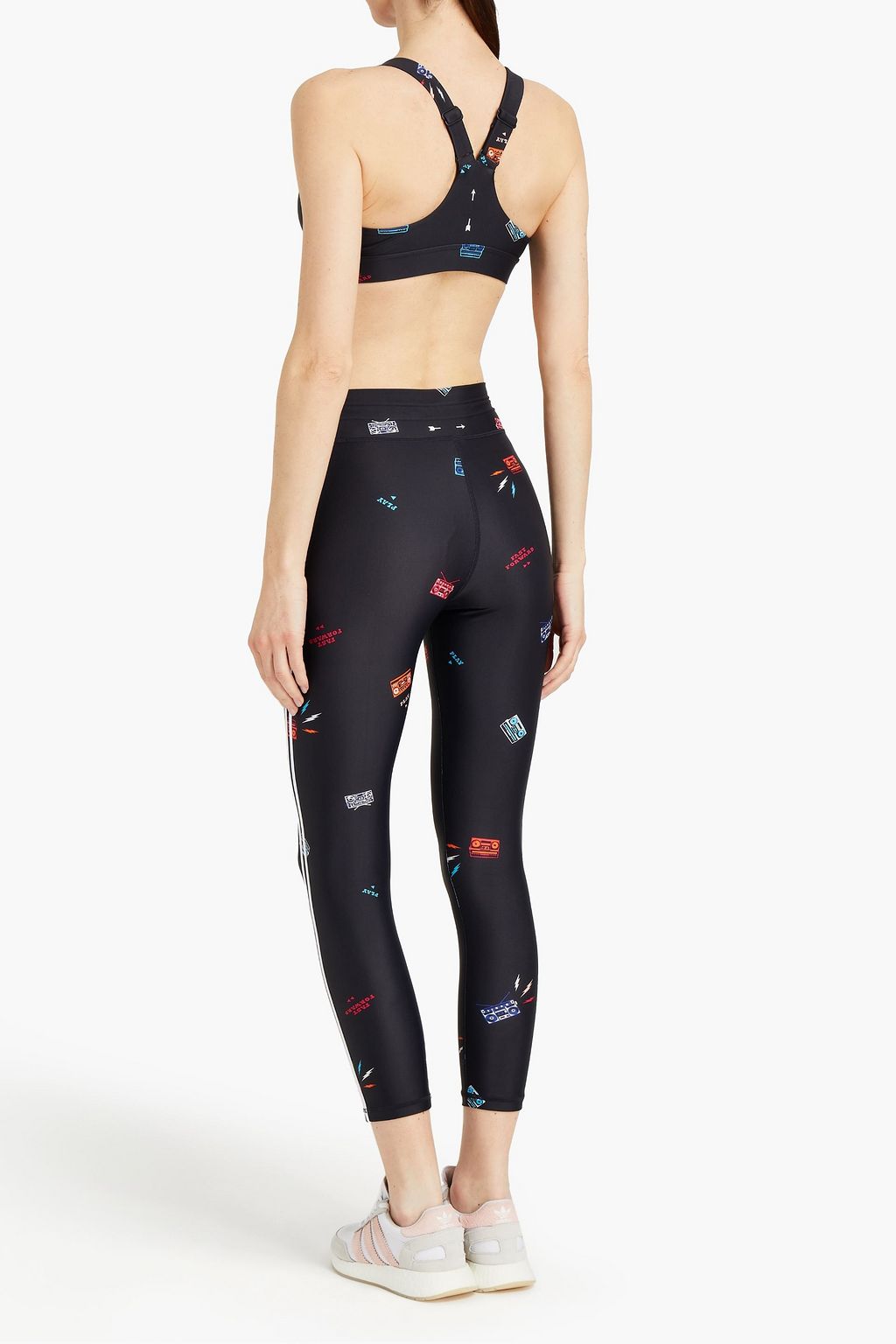 THE UPSIDE Boombox Dance printed stretch sports bra
