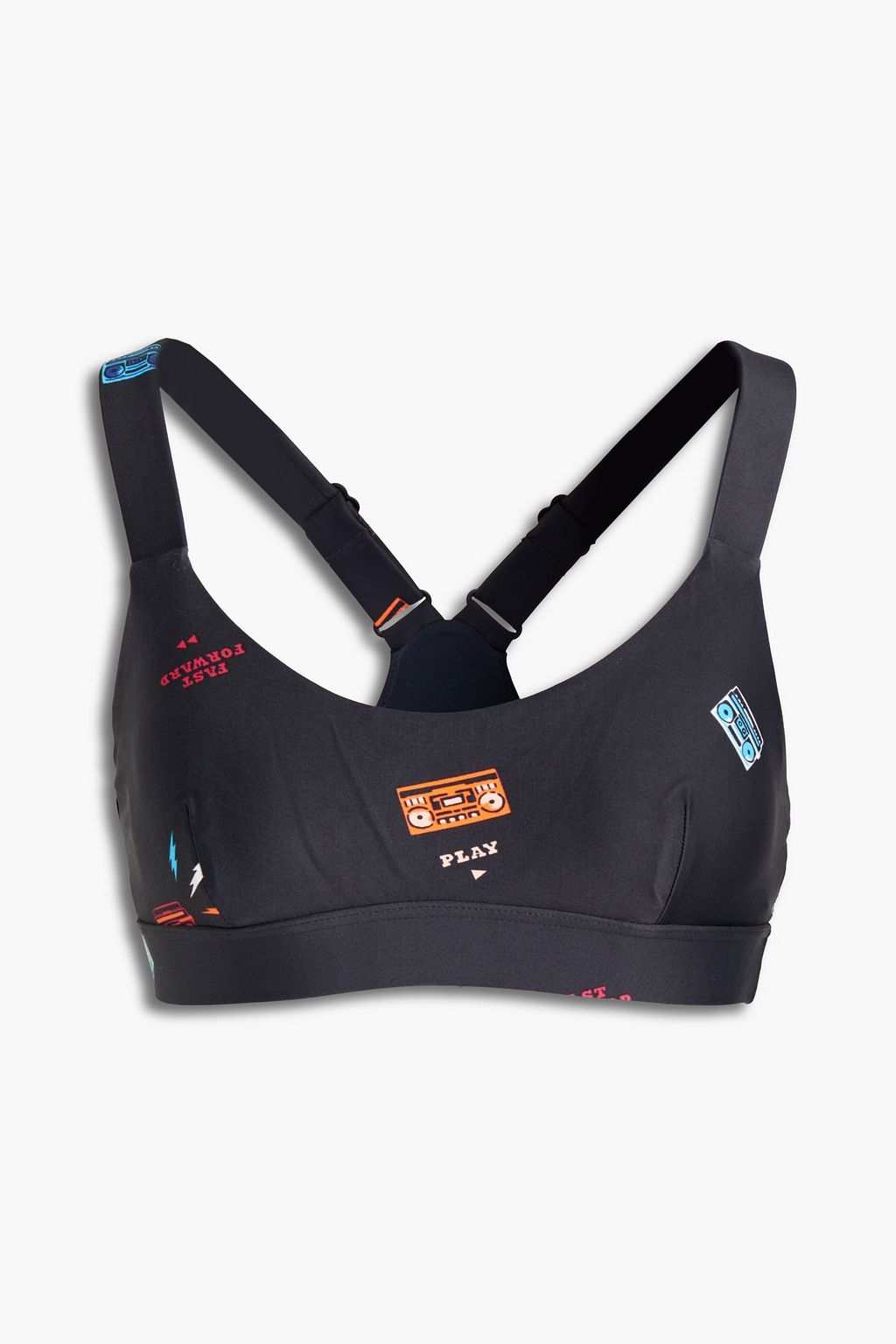 THE UPSIDE Boombox Dance printed stretch sports bra