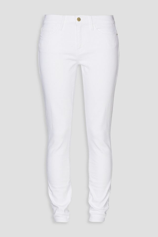 Mid-rise skinny jeans
