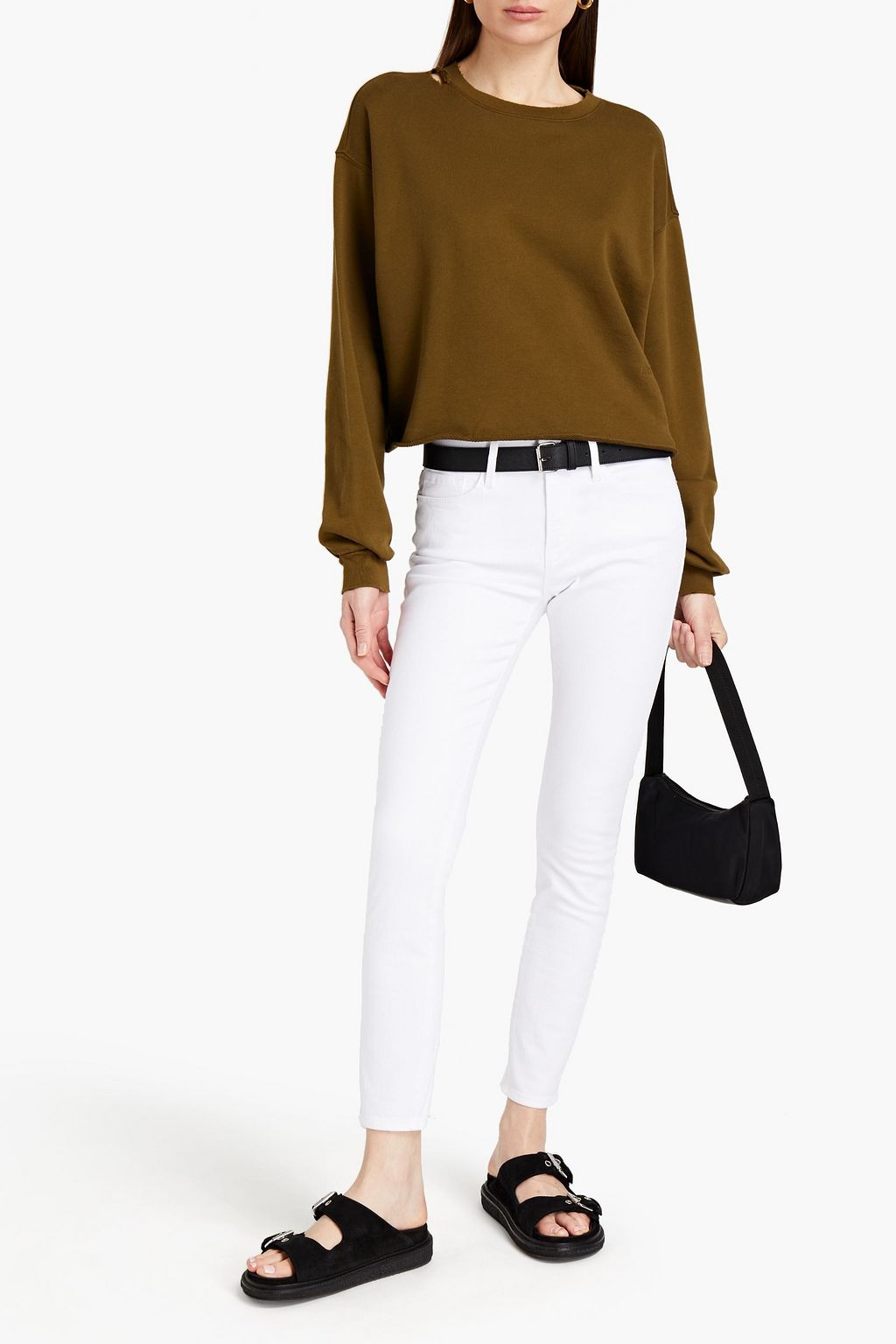 FRAME Le Color mid-rise skinny jeans