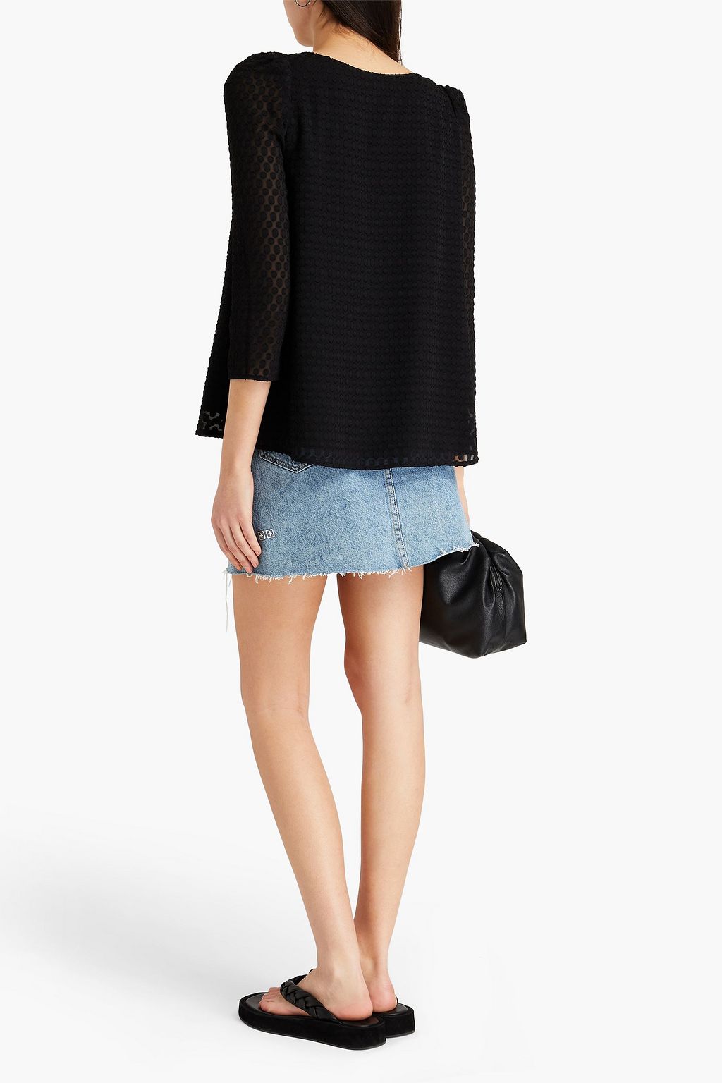 CLAUDIE PIERLOT Fil coupé chiffon top