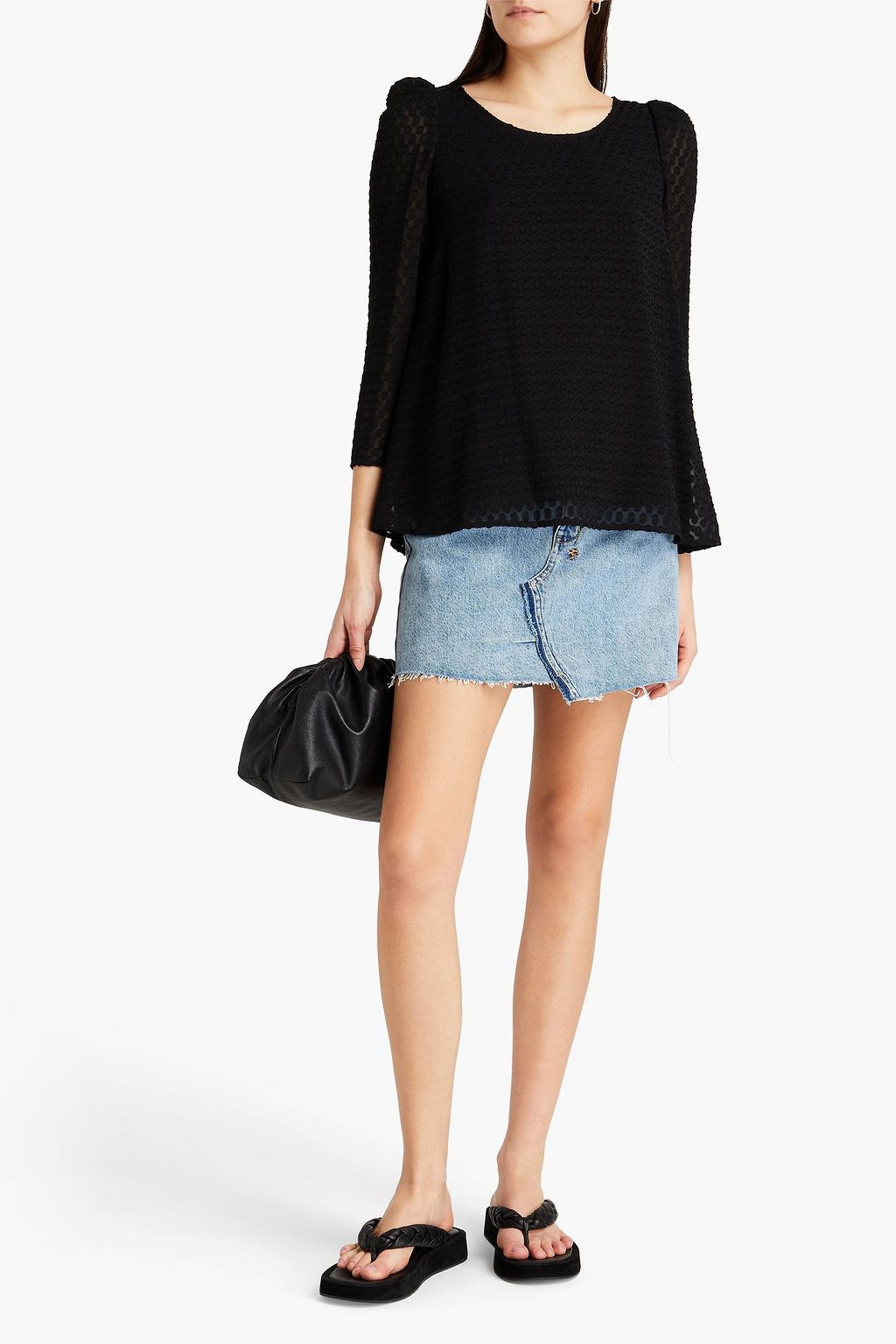 CLAUDIE PIERLOT Fil coupé chiffon top