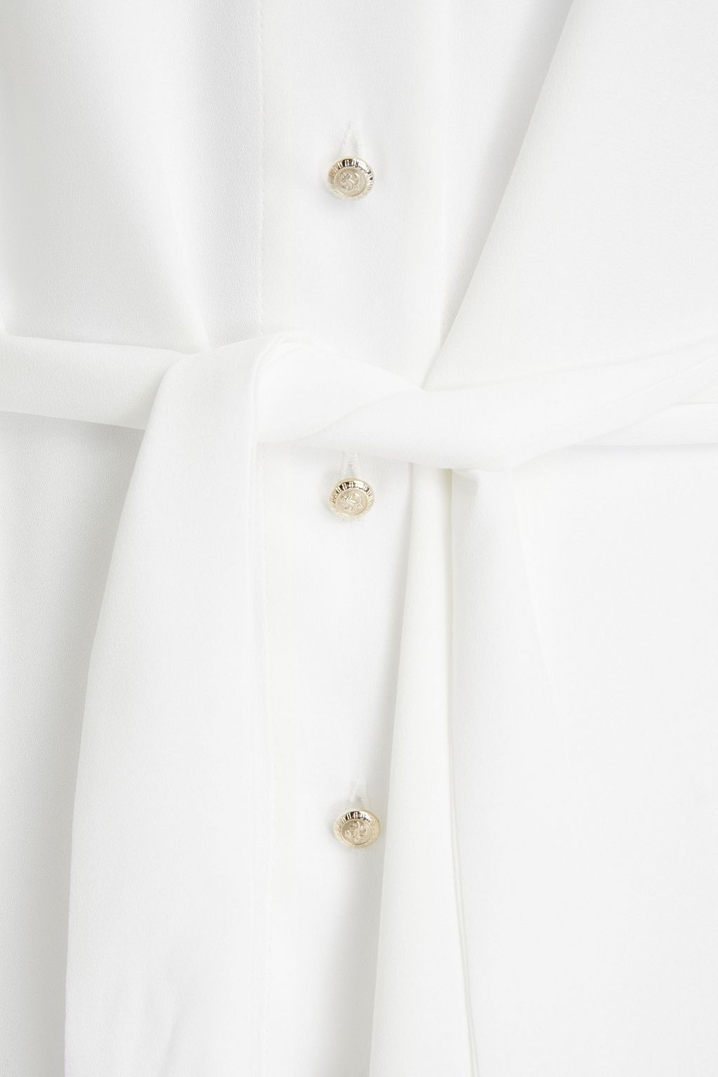 CLAUDIE PIERLOT Bourgeoise belted crepe blouse