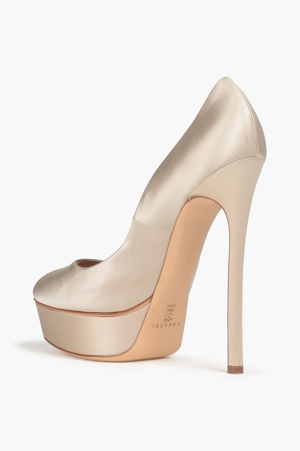CASADEI Leather platform pumps