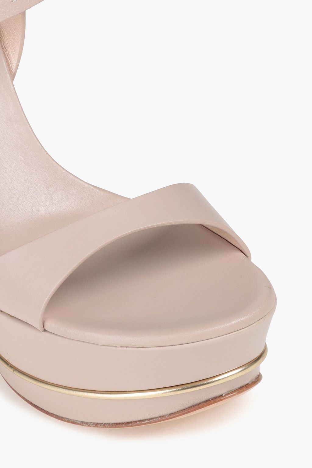 CASADEI Leather wedge sandals