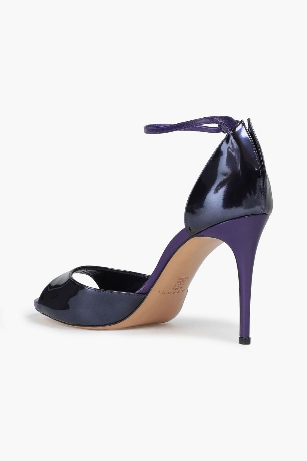 CASADEI Smooth and patent-leather sandals