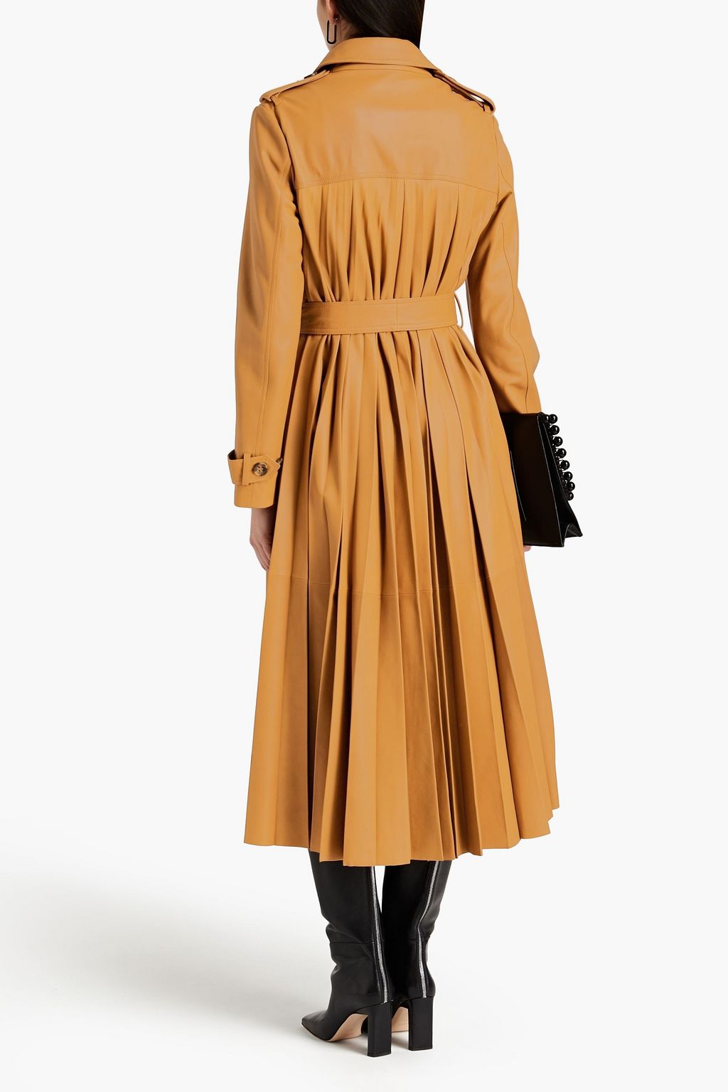 REDVALENTINO Leather trench coat