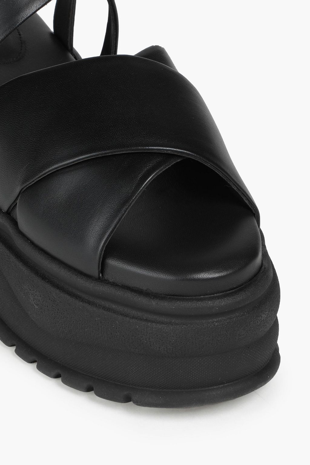 SIMONE ROCHA Leather platform sandals