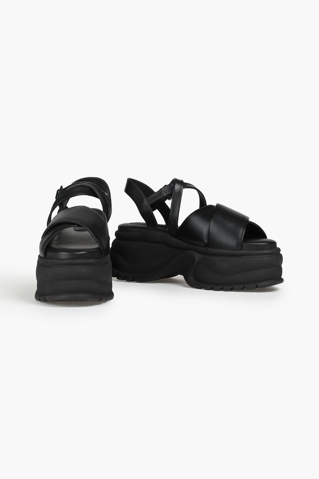 SIMONE ROCHA Leather platform sandals