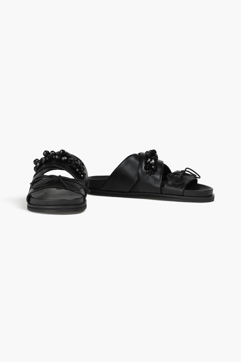 SIMONE ROCHA Embellished leather slides
