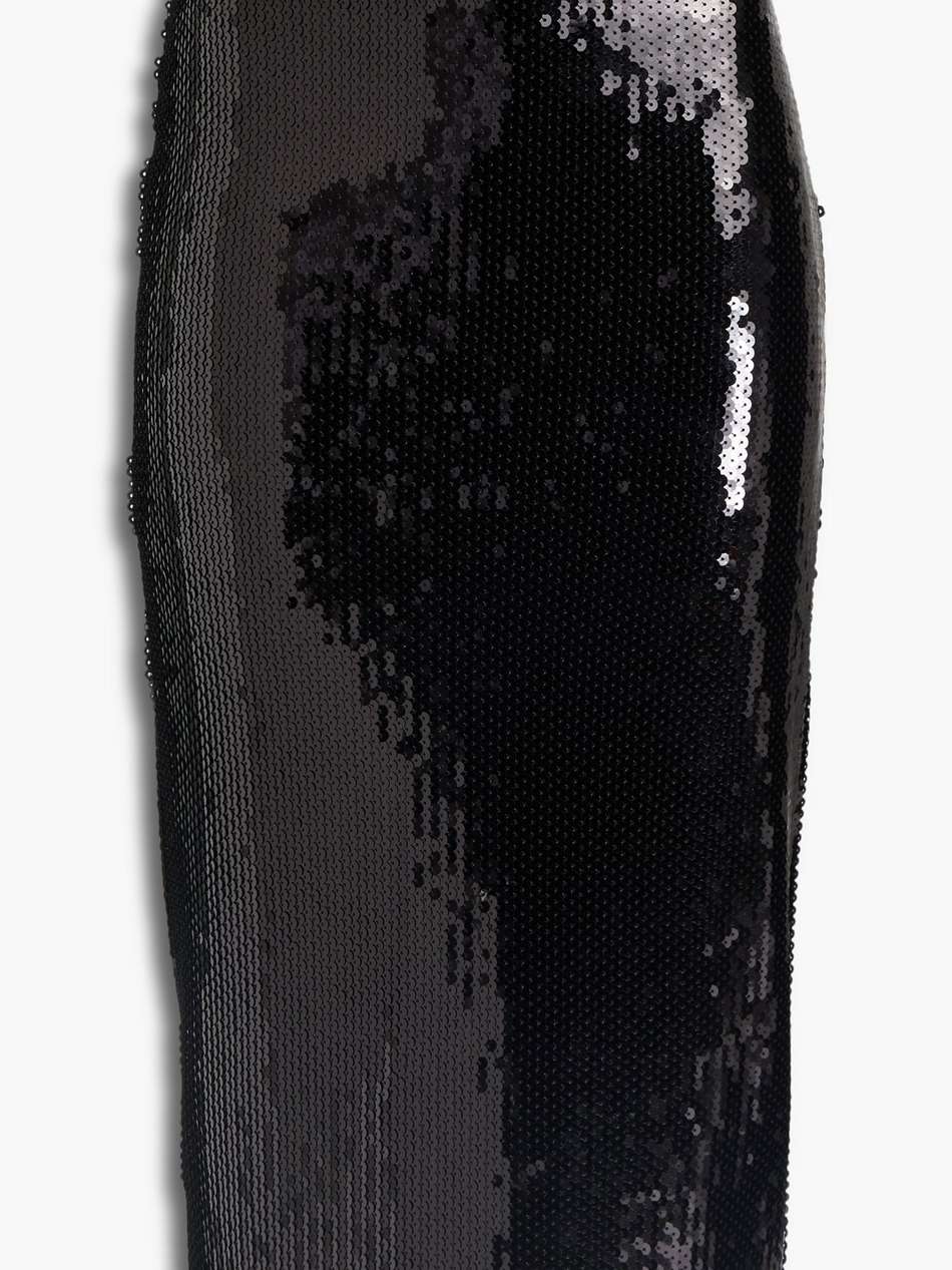 sequined jersey midi pencil skirt
