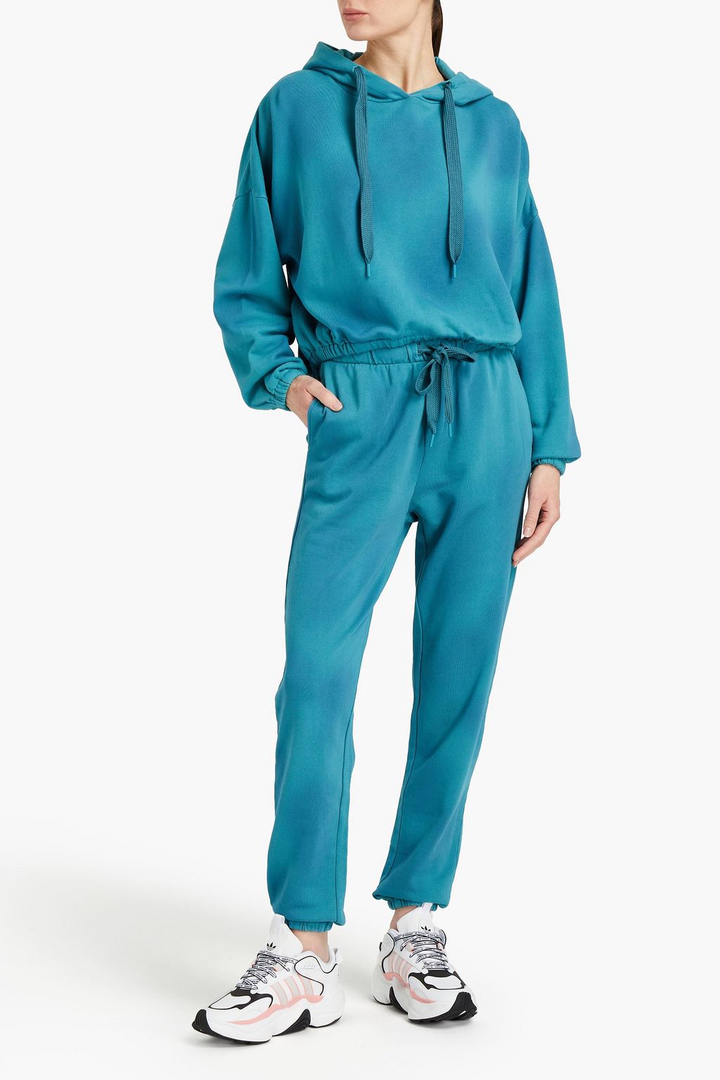 THE UPSIDE Moonstone Lennox French cotton-terry track pants