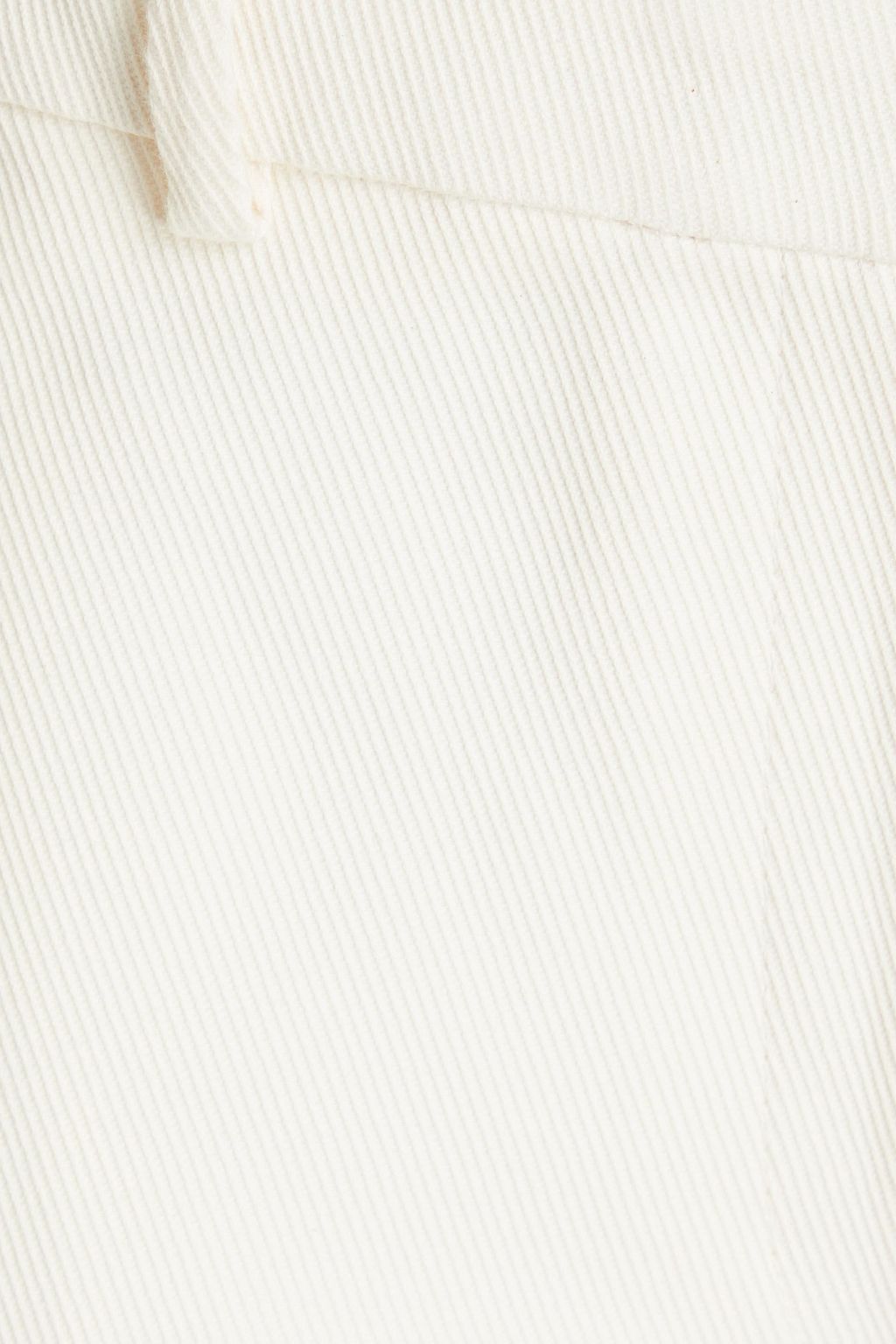 CLAUDIE PIERLOT Cropped cotton-blend drill straight-leg pants
