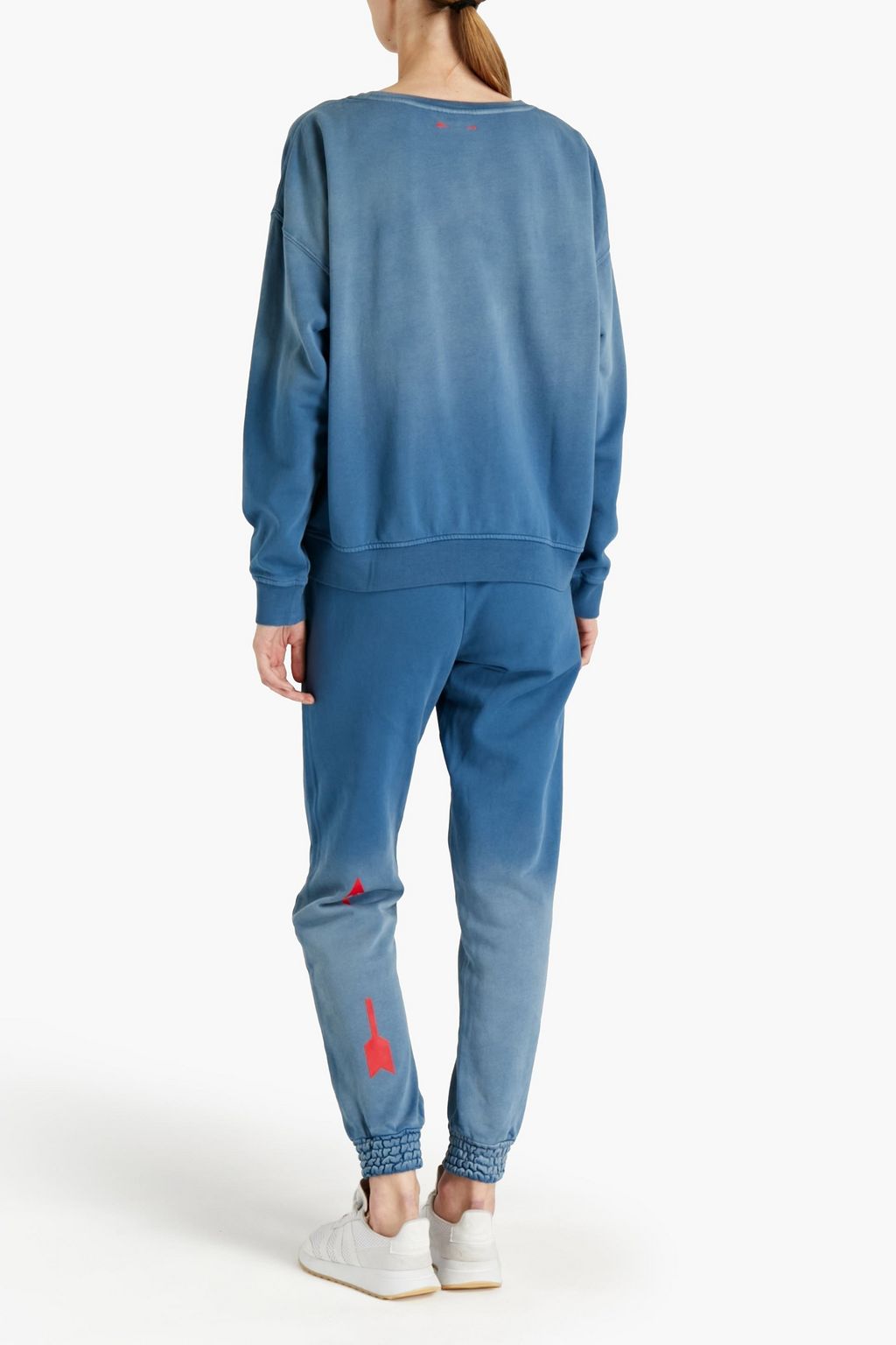 THE UPSIDE Alena dégradé French cotton-terry track pants