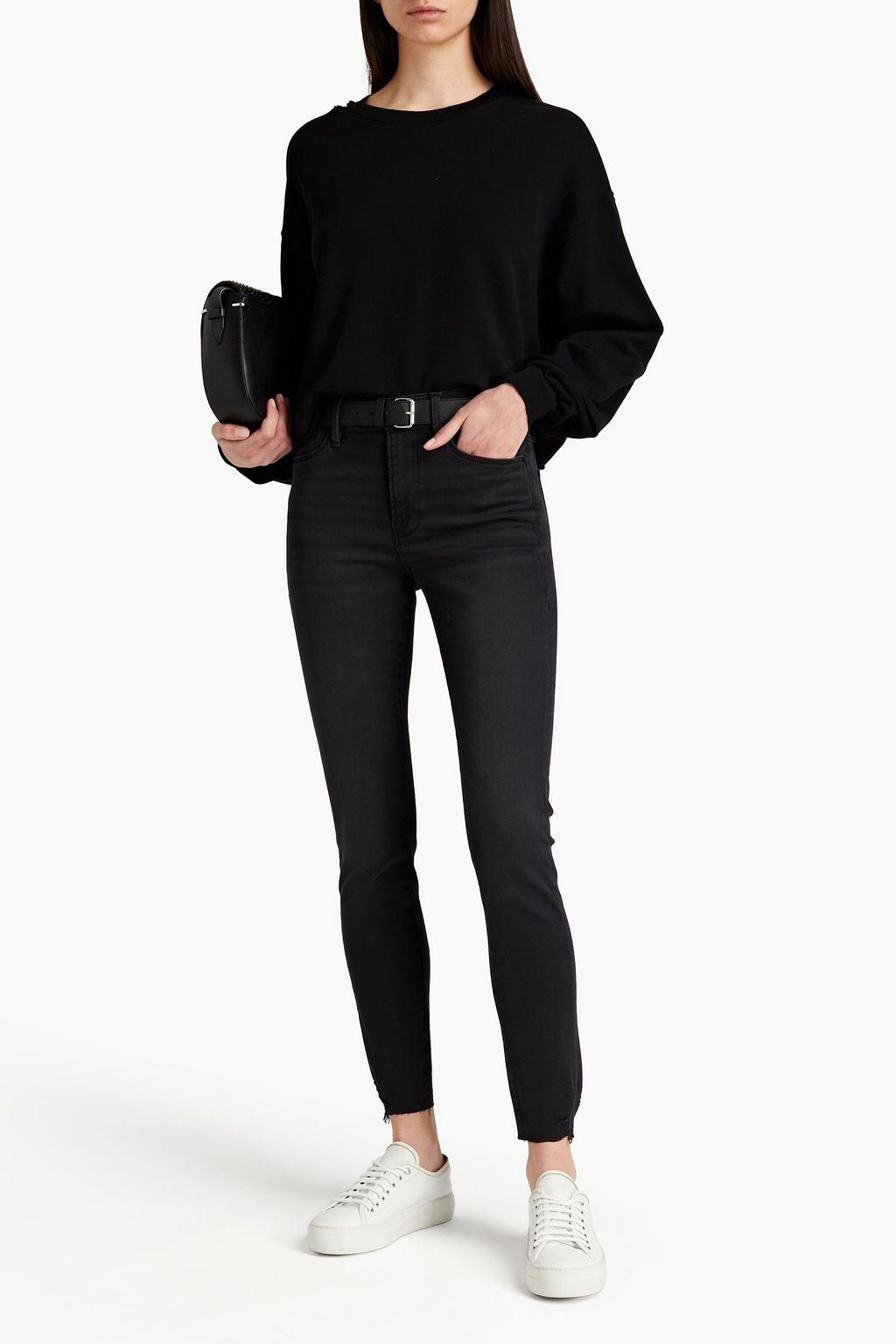 FRAME Organic French Pima cotton-terry sweatshirt