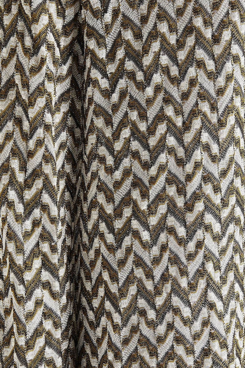 MISSONI Metallic crochet-knit cardigan