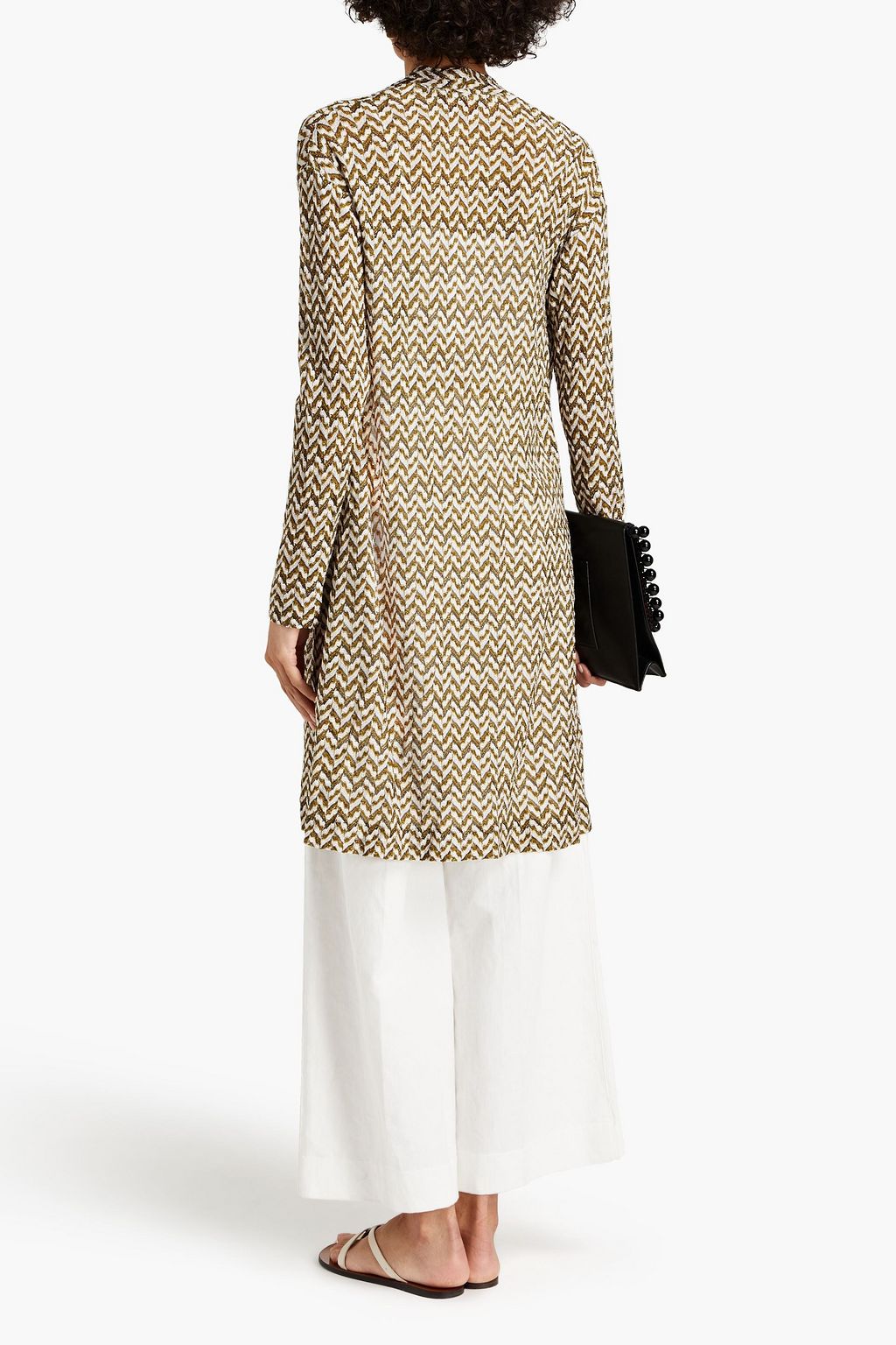 MISSONI Metallic crochet-knit cardigan