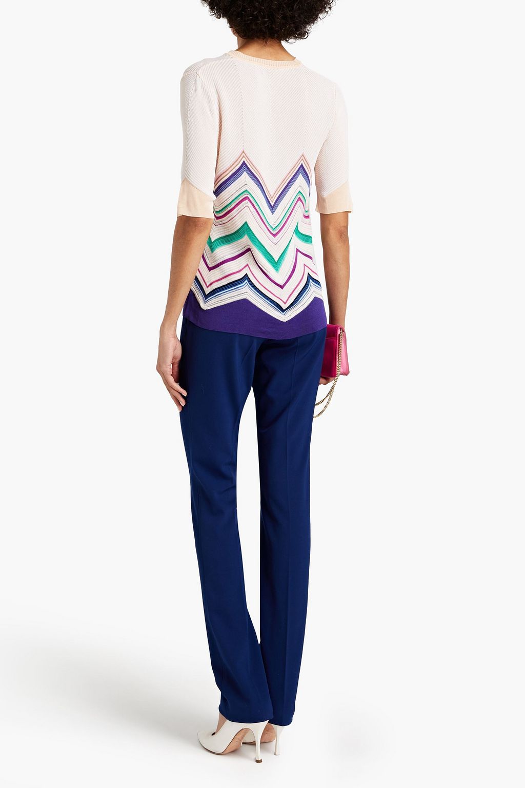 MISSONI Crochet-knit cotton-blend top