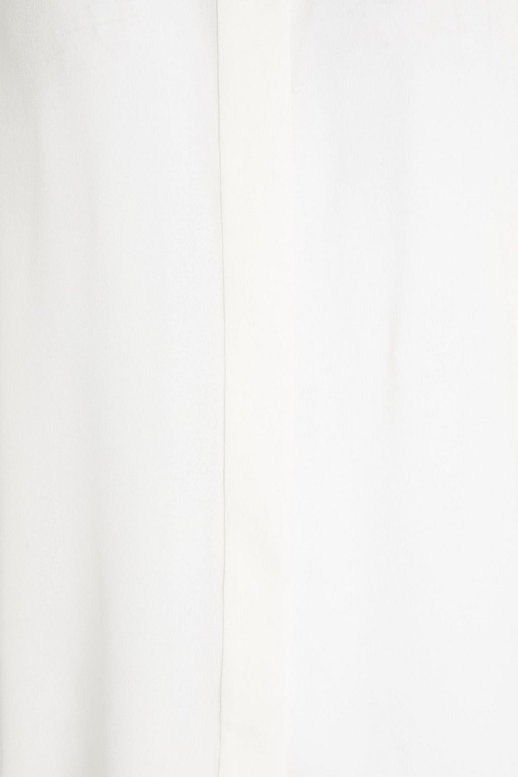 FRAME Gathered silk-crepe blouse