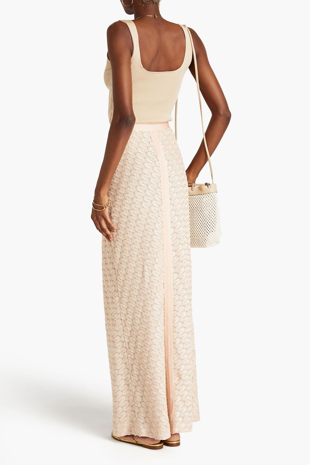 MISSONI Crochet-knit maxi skirt