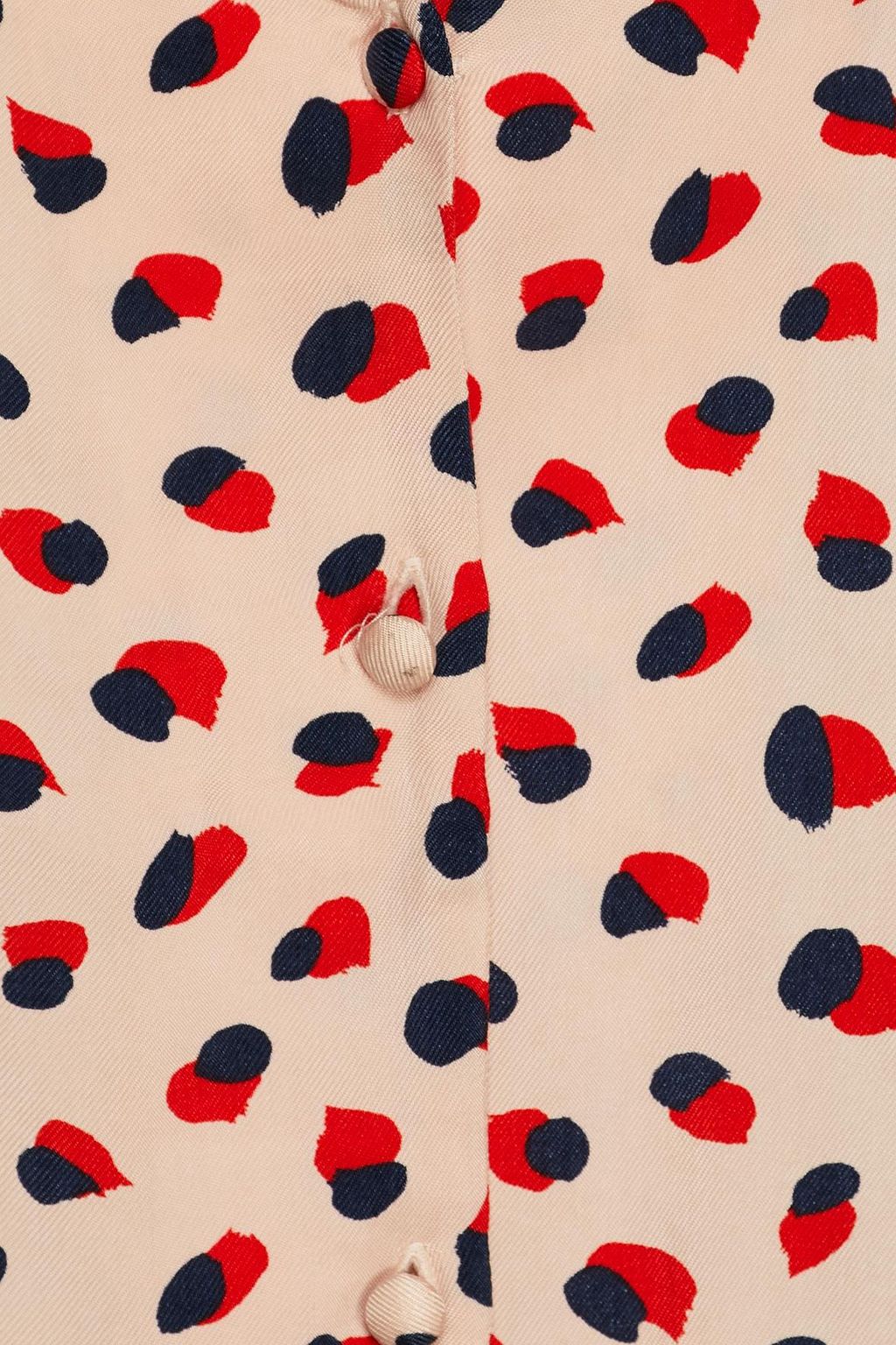 CLAUDIE PIERLOT Printed cupro-twill top