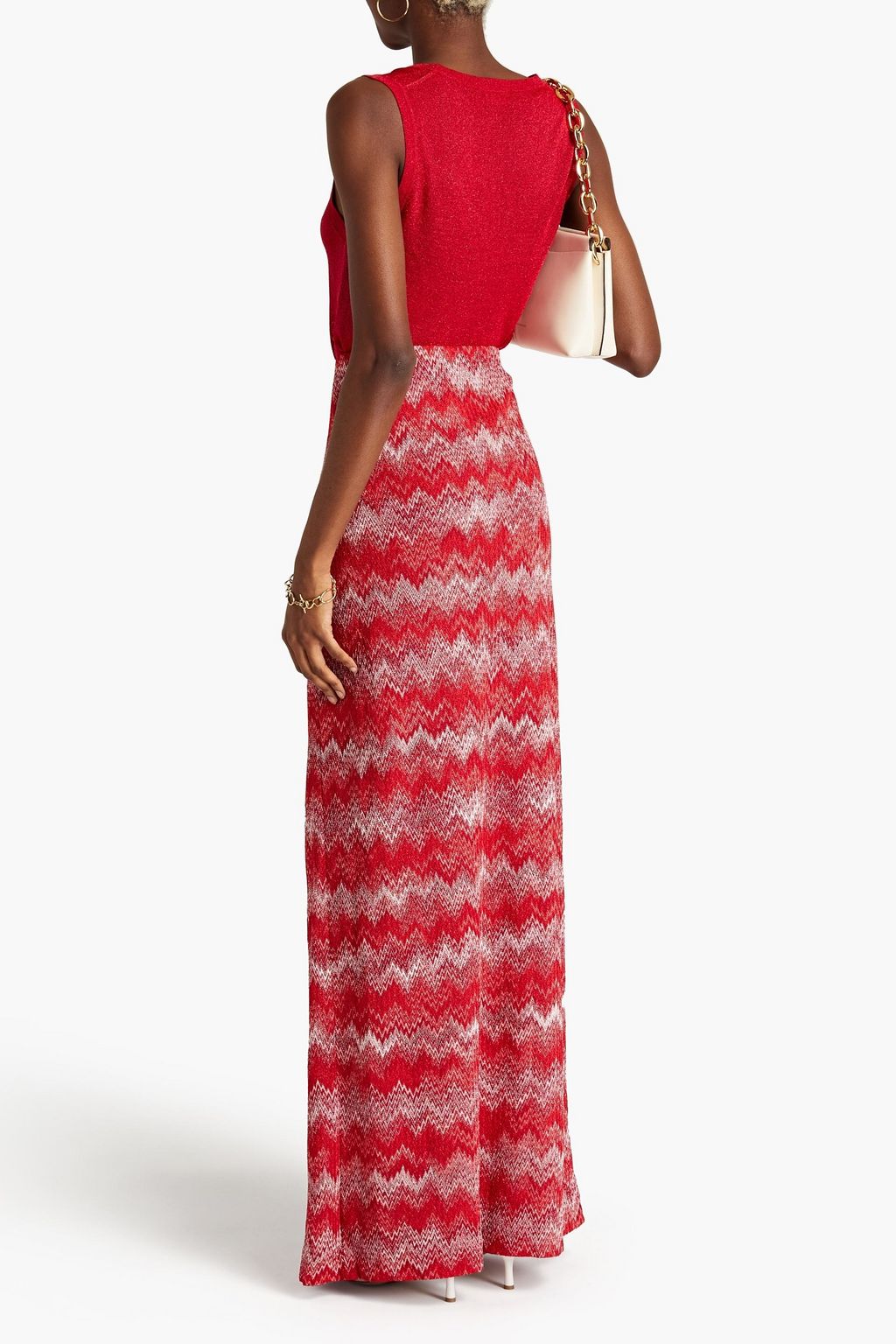 MISSONI Metallic knitted top