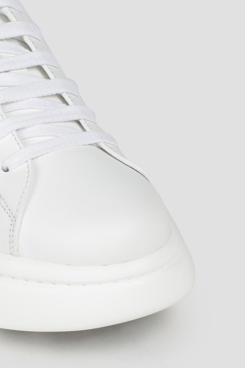 RED(V) Two-tone leather sneakers