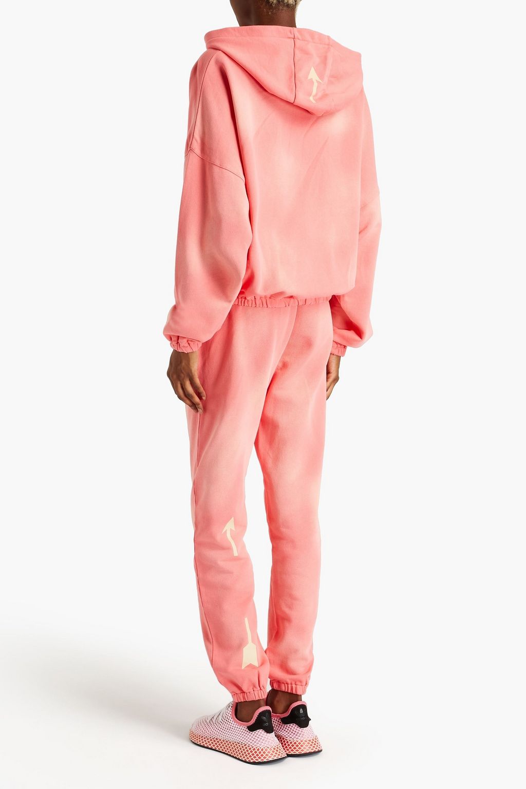 THE UPSIDE Moonstone Lennox French cotton-terry track pants