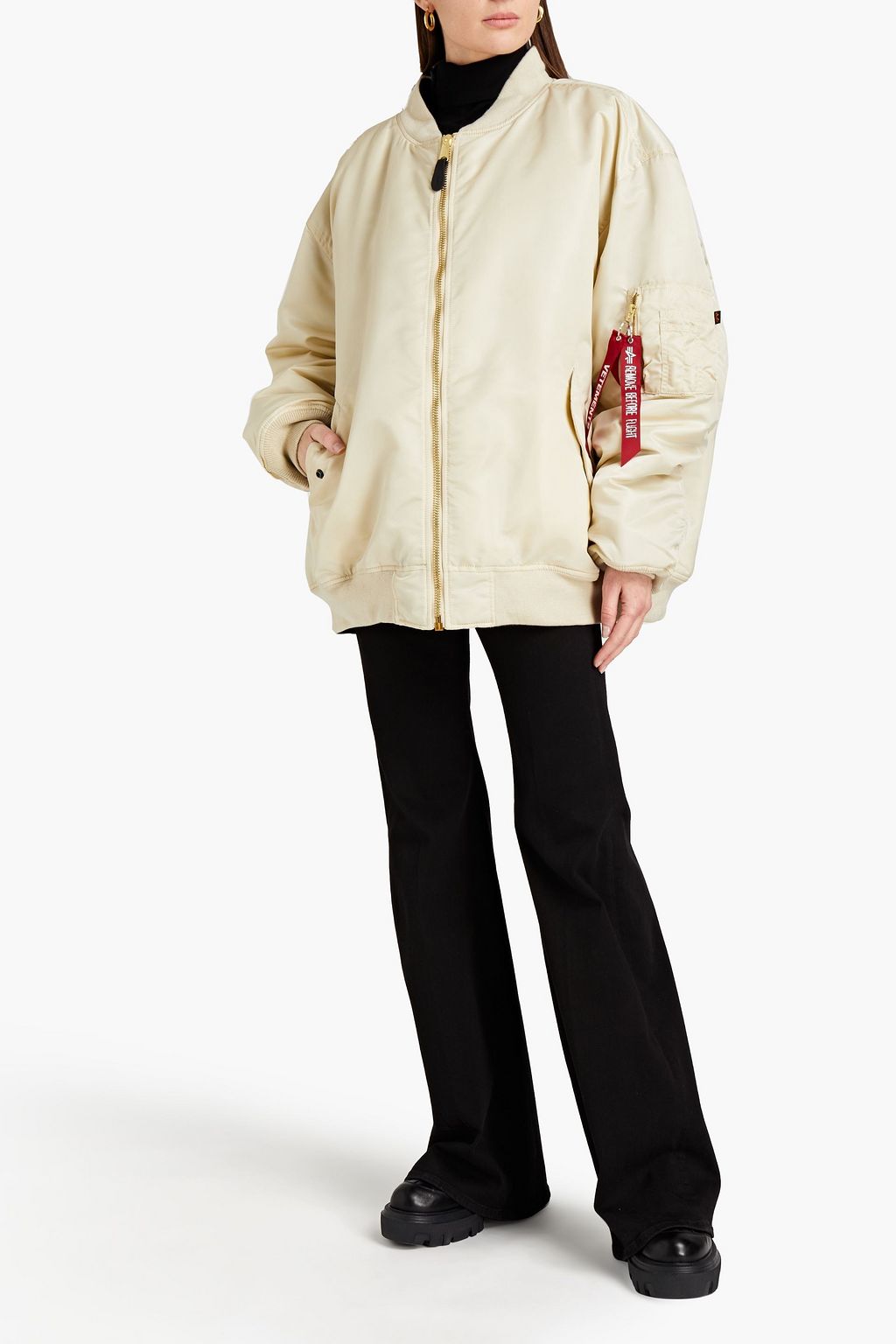 VETEMENTS Oversized convertible shell bomber jacket | Sale up to
