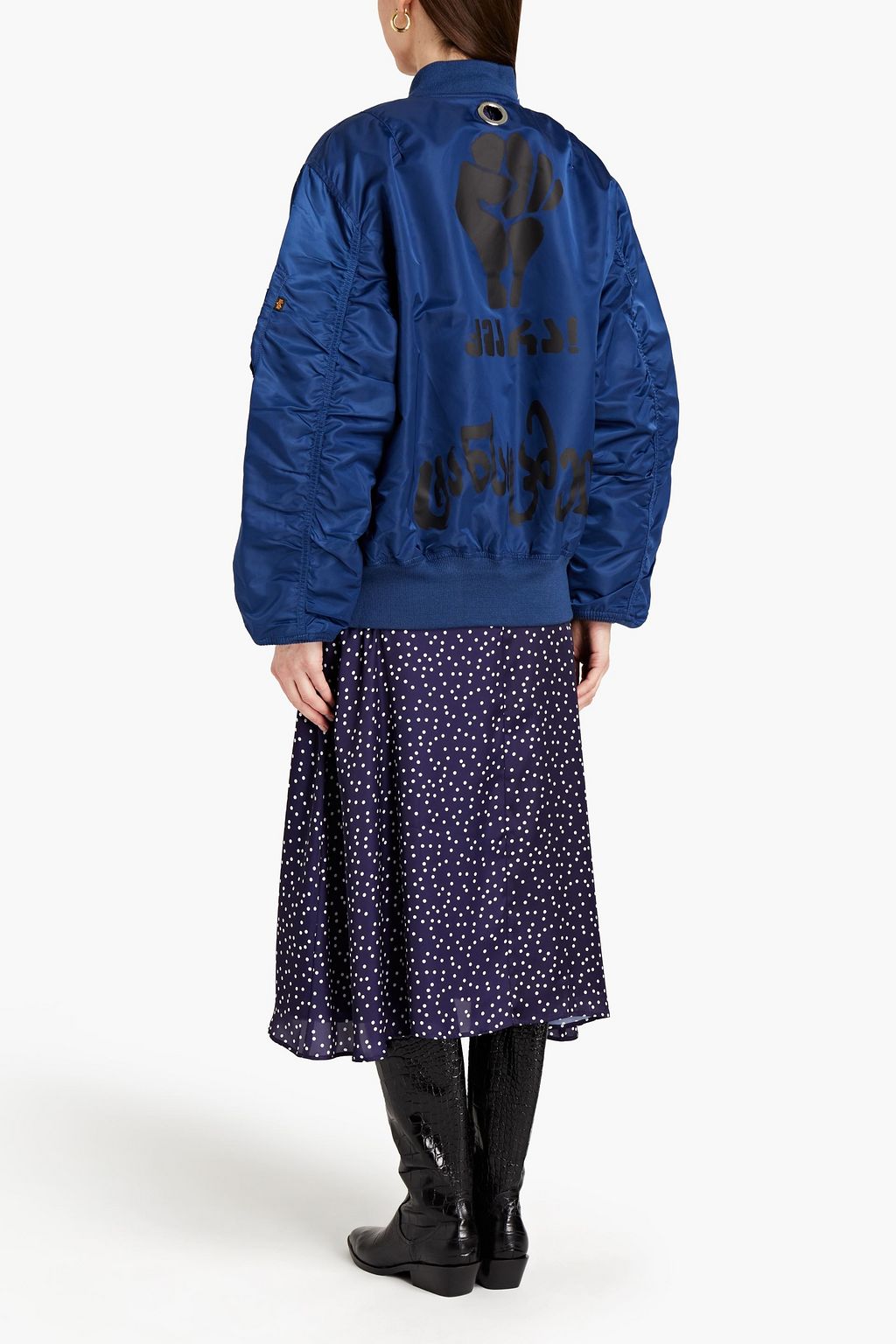 VETEMENTS Printed shell bomber jacket