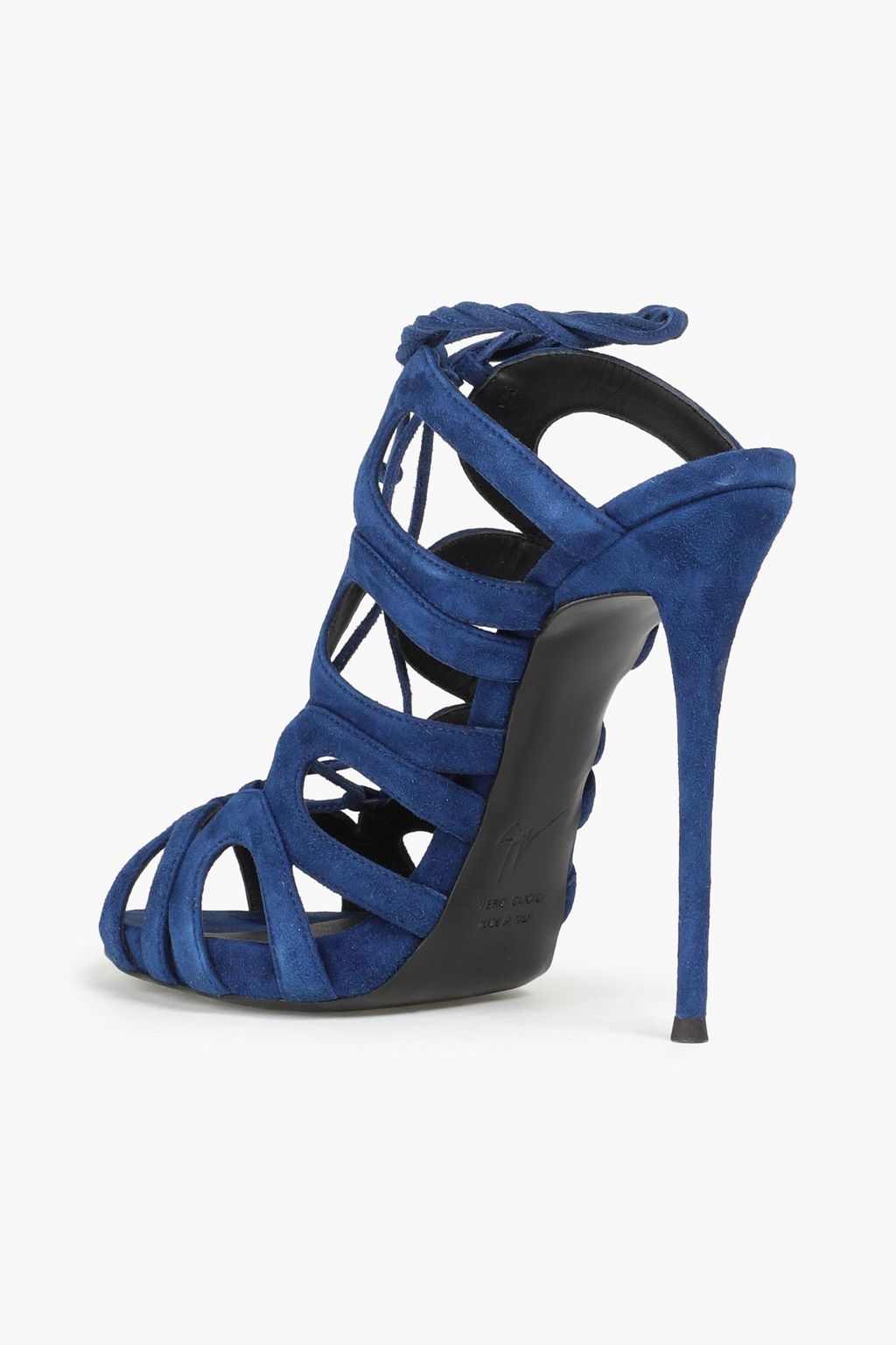 GIUSEPPE ZANOTTI Cutout suede sandals