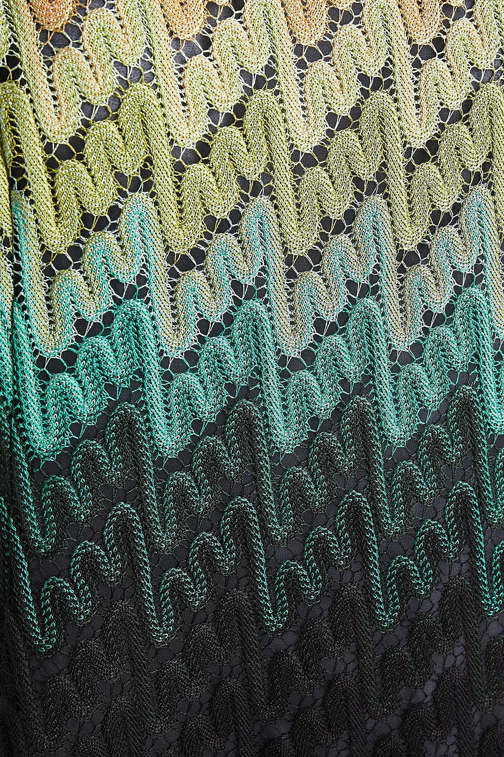 MISSONI Dégradé crochet-knit mini dress