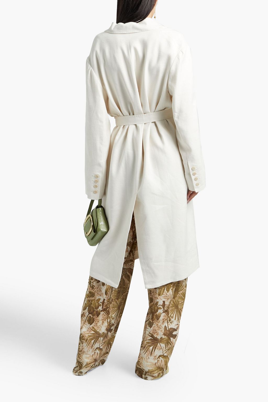 ZIMMERMANN Luminous belted linen-blend trench coat