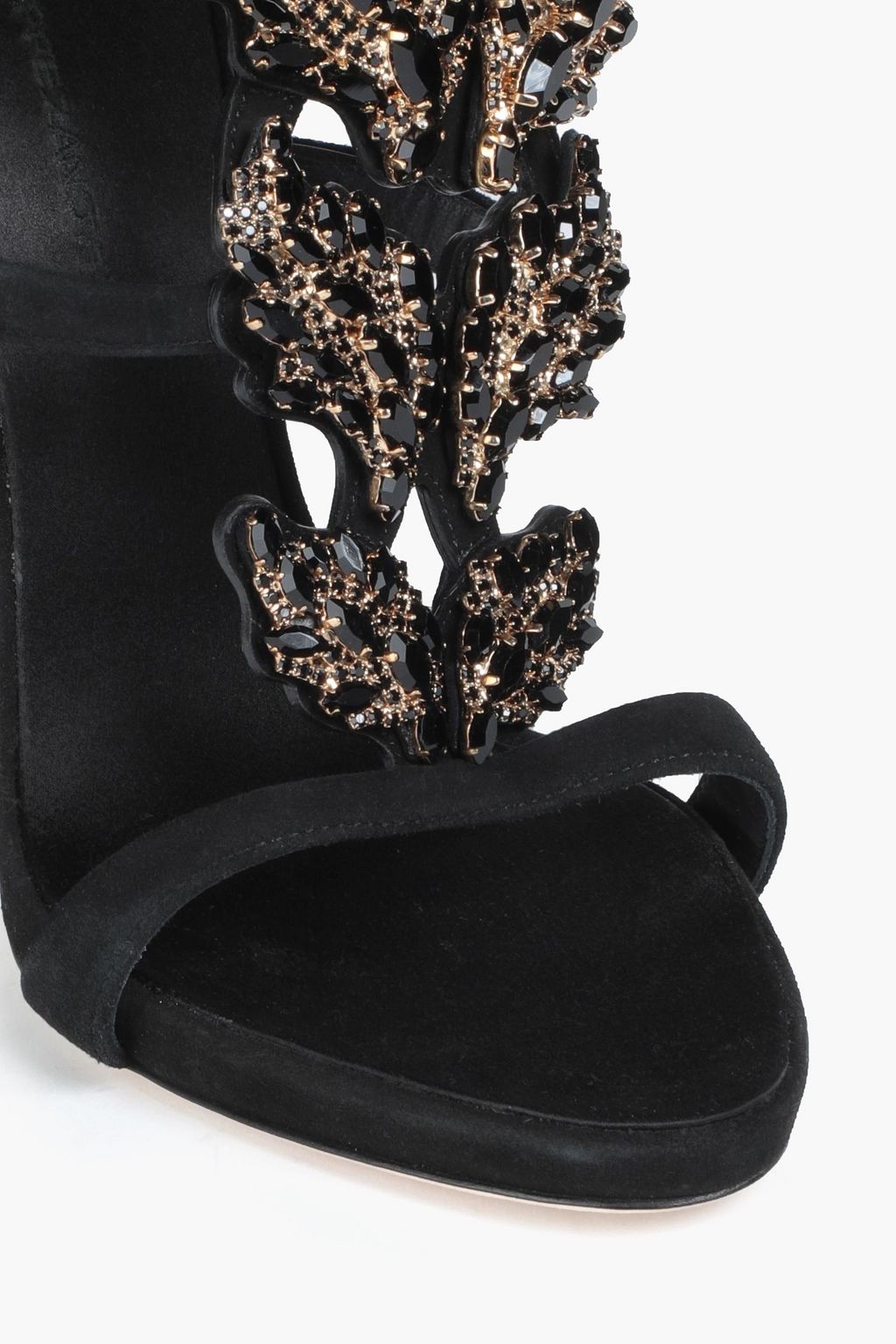 GIUSEPPE ZANOTTI Embellished suede sandals