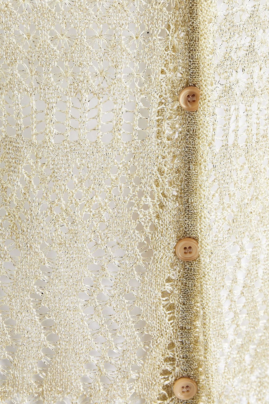 MISSONI Metallic crochet-knit cardigan