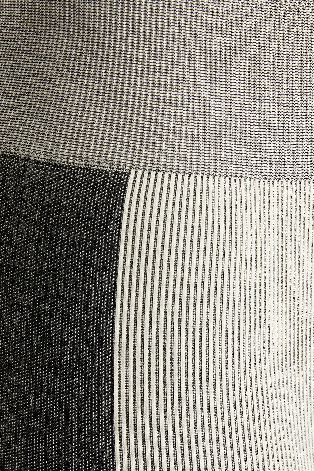 THE UPSIDE Circular Knit ribbed jacquard-knit shorts