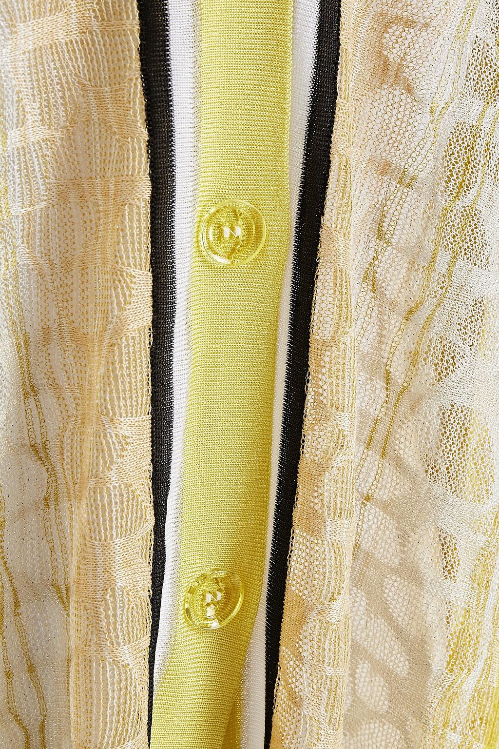 MISSONI Metallic crochet-knit cardigan