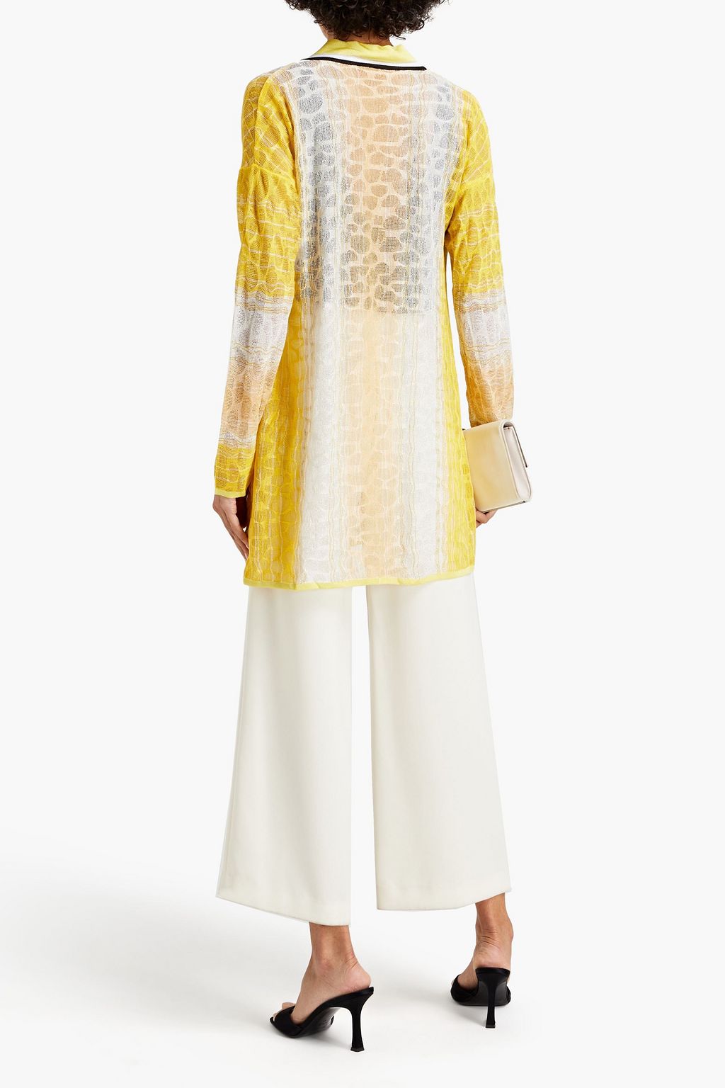 MISSONI Metallic crochet-knit cardigan
