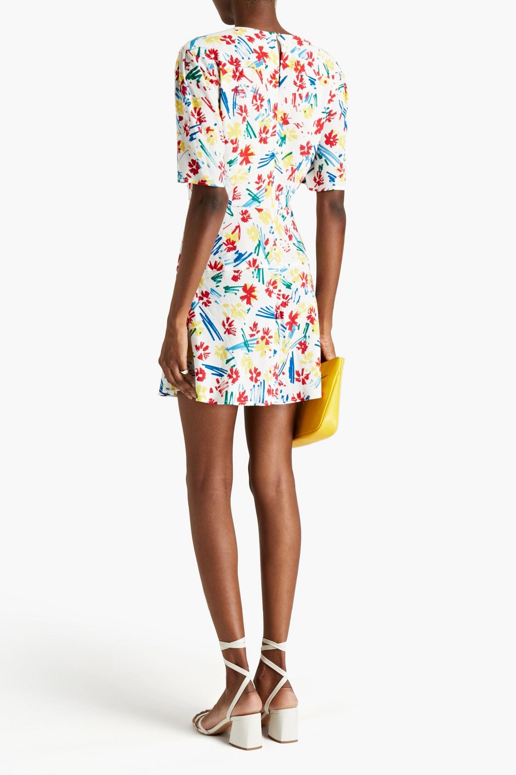 CLAUDIE PIERLOT Printed crepe playsuit