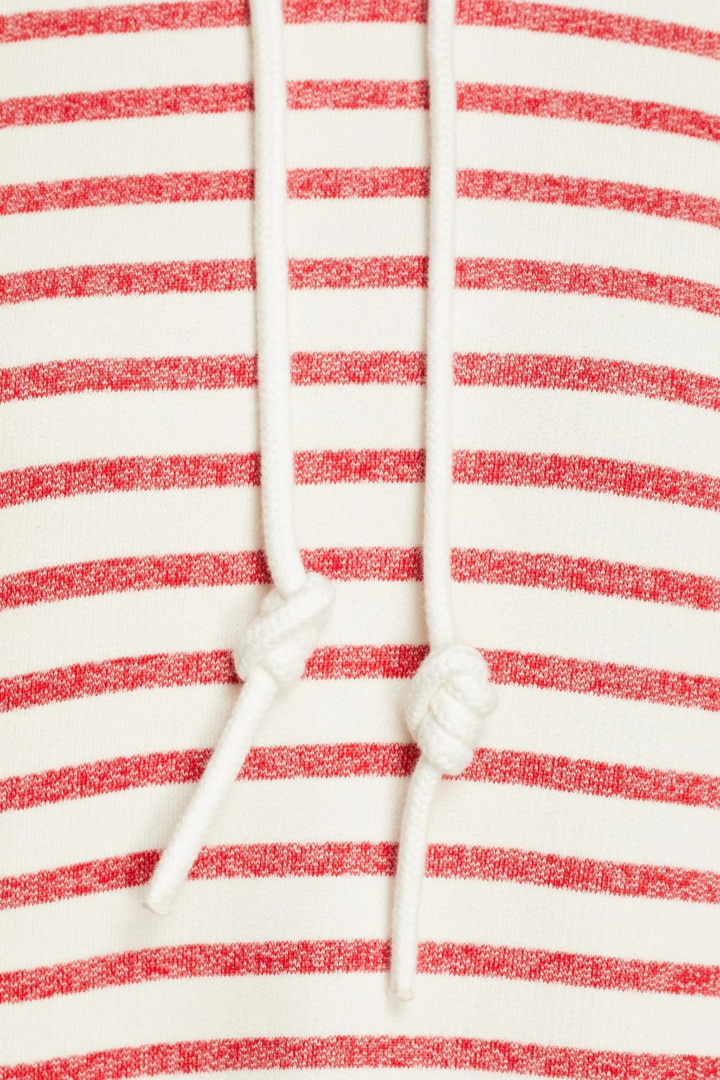 CLAUDIE PIERLOT Striped French cotton-blend terry hoodie