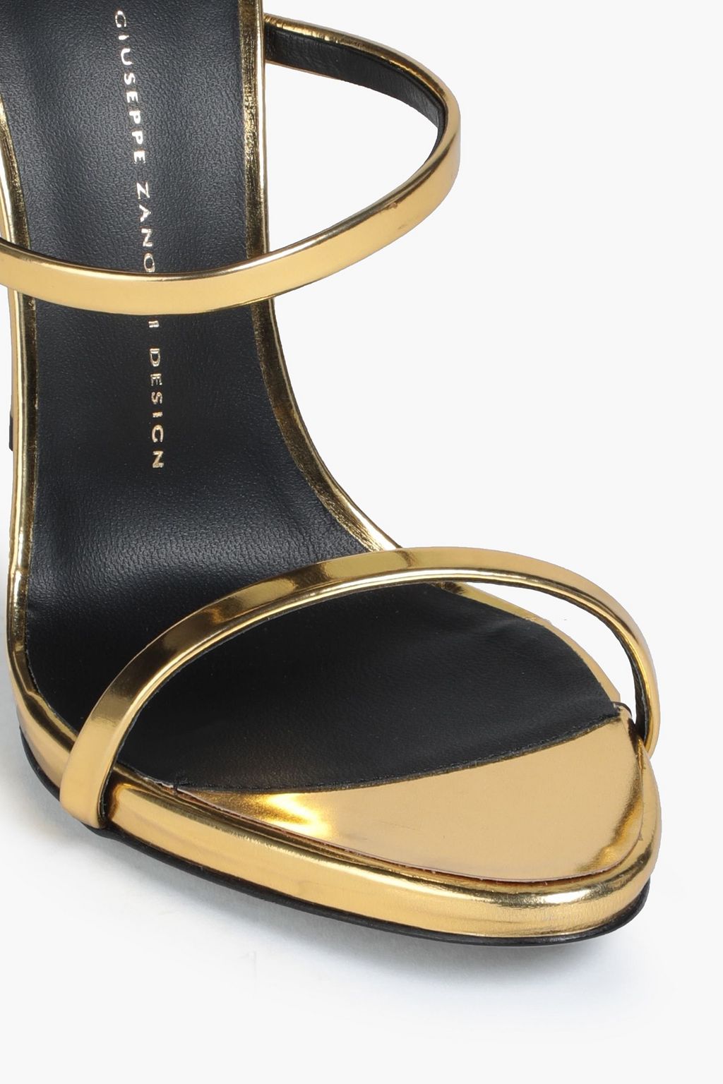 GIUSEPPE ZANOTTI Mirrored-leather sandals